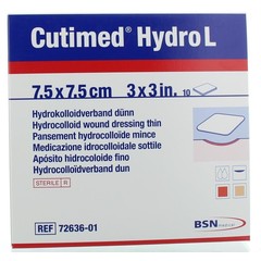 Cutimed Hydro L 7.5 x 7.5cm (10 st)