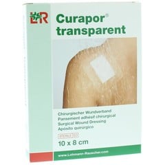 Curapor Transparant 10 x 8cm steriel (5 st)