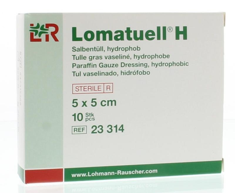 Lomatuell Lomatuell H gaasverband 5cm x 5cm (10 st)