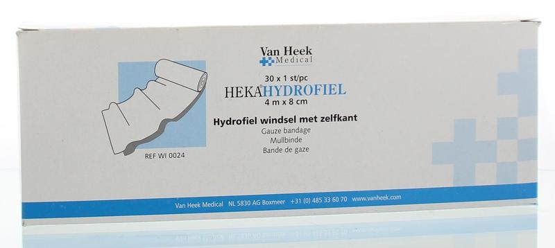Heka Hydrofiel windsel 4 x 8 cm (30 stuks)