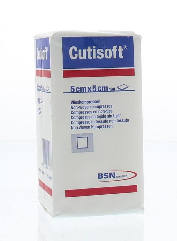 Cutisoft Cutisoft Vlieskompres niet steriel 5 x 5cm (100 st)