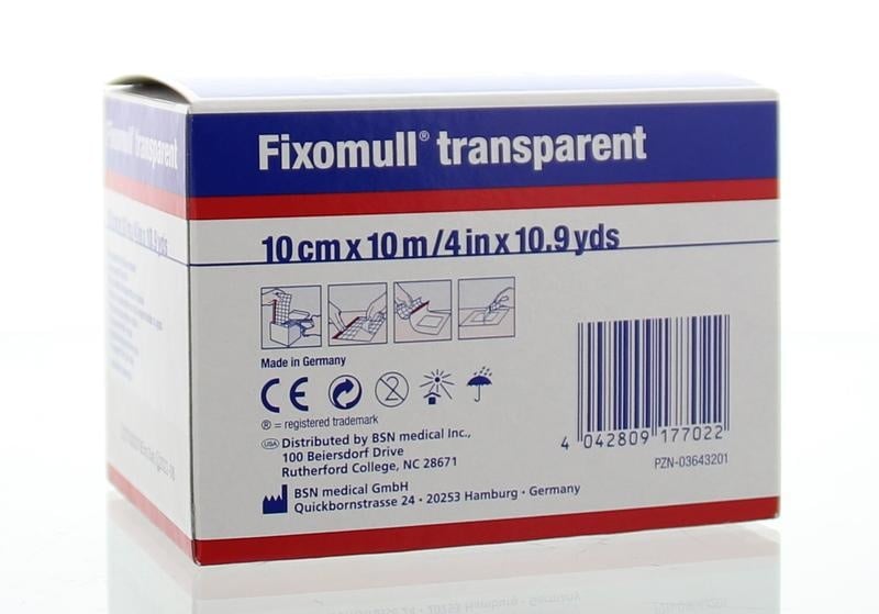 Fixomull Transparent 10 m x 10 cm 7221601 (1 stuks)