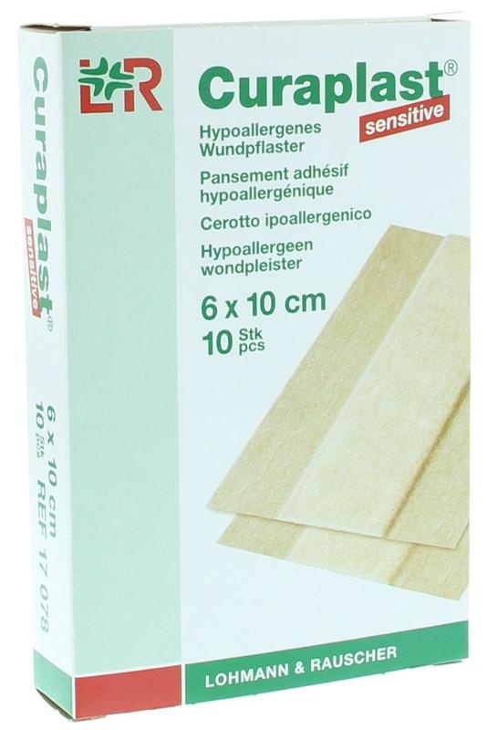 Curaplast Curaplast Wondpleister sensitive 10cm x 6cm (10 st)