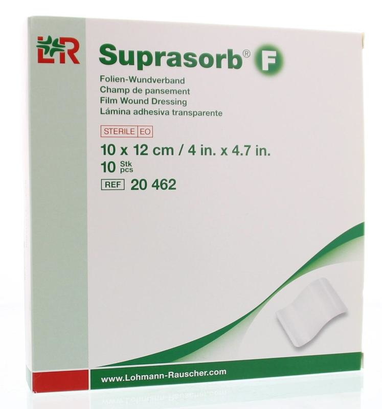 Lohmann & Rauscher Lohmann & Rauscher Suprasorb F folie 10 x 12cm steriel (10 st)