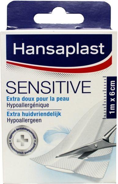 Hansaplast Hansaplast Sensitive 1m x 6cm (1 st)