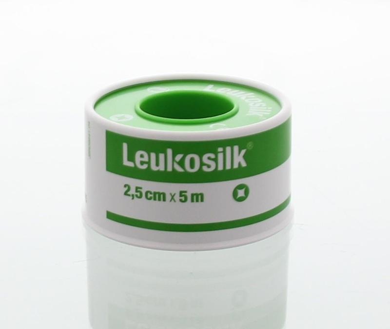 Leukosilk Leukosilk 5m x 2.50cm (1 st)