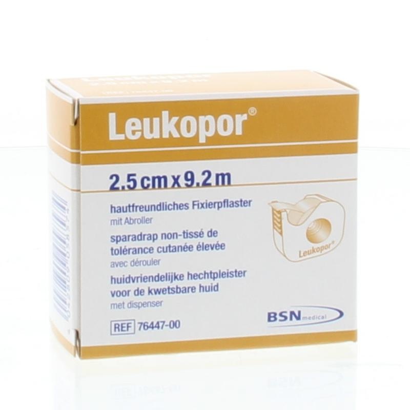 Leukopor Leukopor Hechtpleister non-woven 9.2m x 2.5cm (1 st)