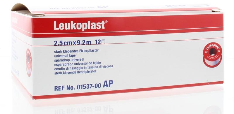 Leukoplast Leukoplast 9.2m x 2.5cm huidskleur (12 st)