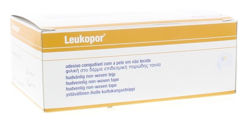 Leukopor Leukopor Hechtpleister non-woven 9.2m x 2.5cm (12 st)