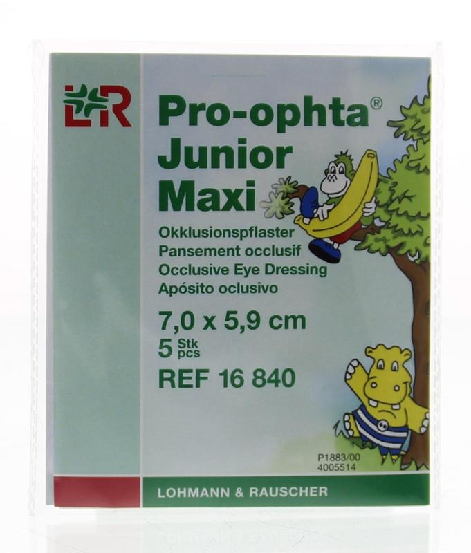 Pro Ophta Pro Ophta Occlusiepleister maxi 7 x 5.9cm (5 st)