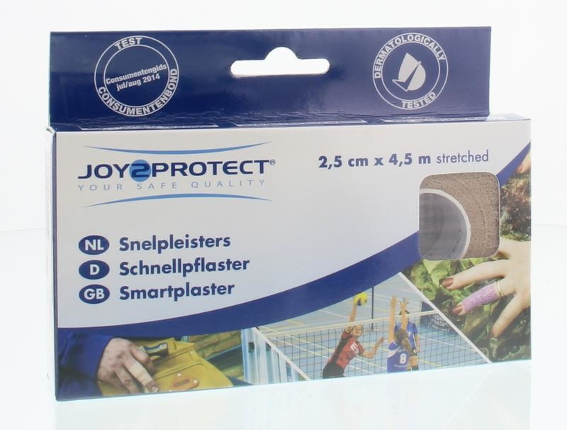 Joy2Protect Joy2Protect Snelpleisters huidskleur 2.5cm x 4.5m (2 Rol)