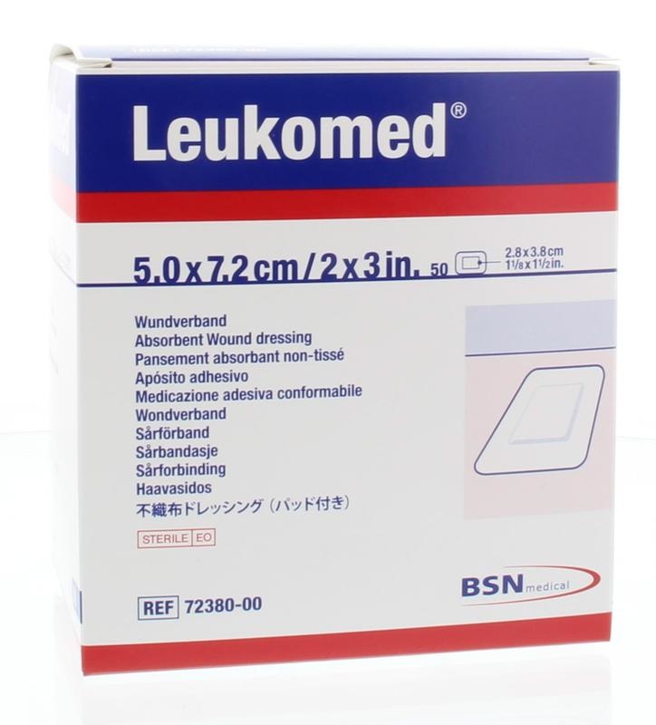 Leukomed Leukomed 7.2 x 5cm steriel (50 st)