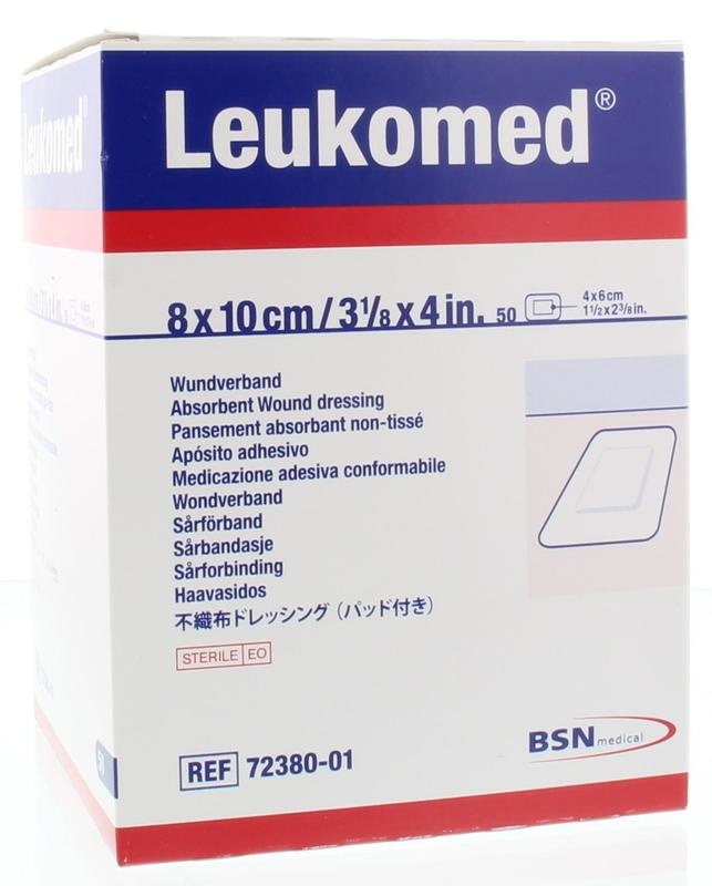 Leukomed Leukomed 8.0 x 10cm steriel (50 st)