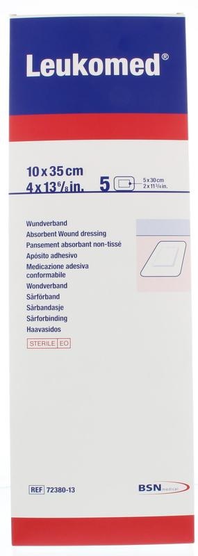 Leukomed Leukomed 10.0 x 35cm steriel (5 st)