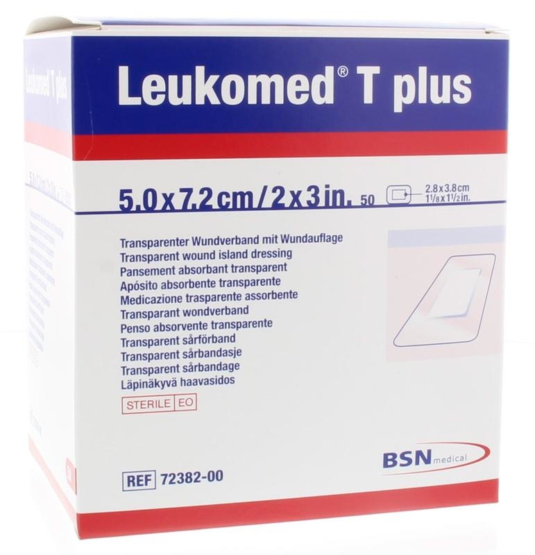 Leukomed Leukomed T plus 7.2 x 5cm (50 st)