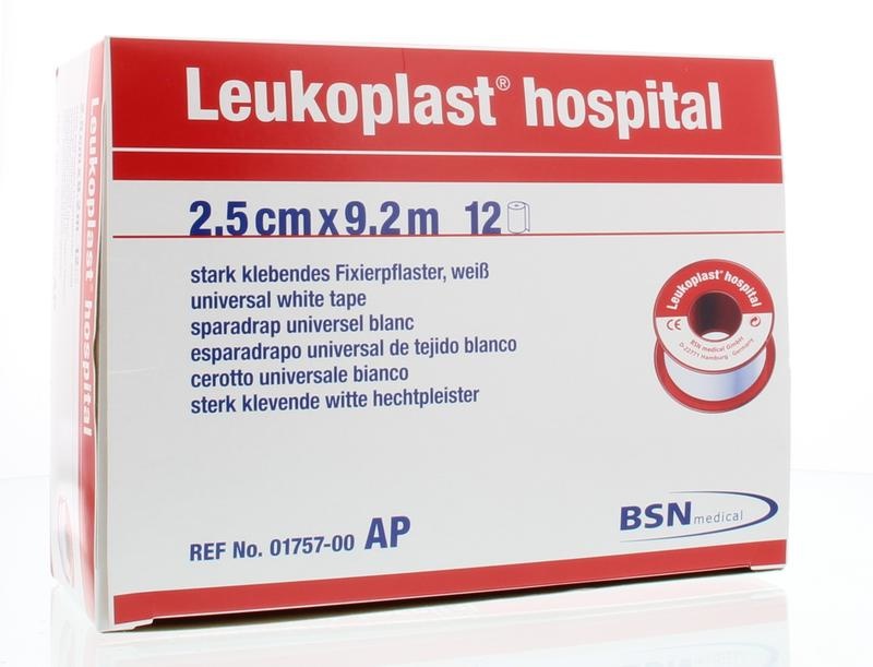 Leukoplast Leukoplast 9.2m x 2.50cm wit (12 st)