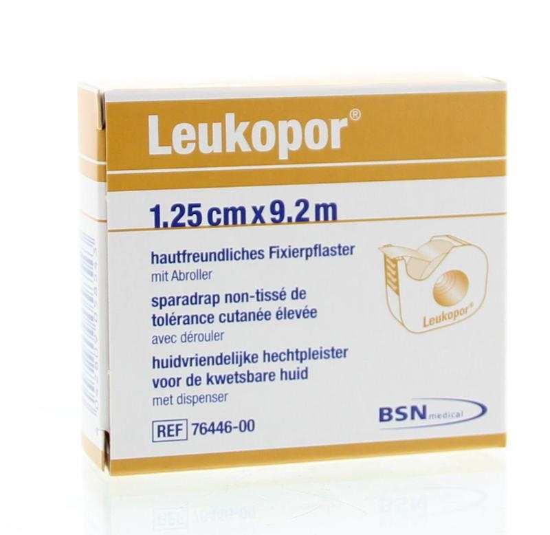 Leukopor Leukopor Hechtpleister 9.2m x 1.25cm +D 76447 (1 st)