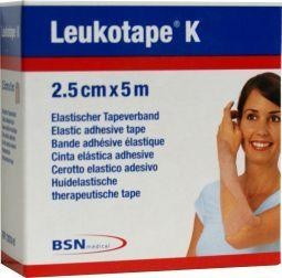 Leukotape Leukotape K 5m x 2.5cm huidkleur (1 st)