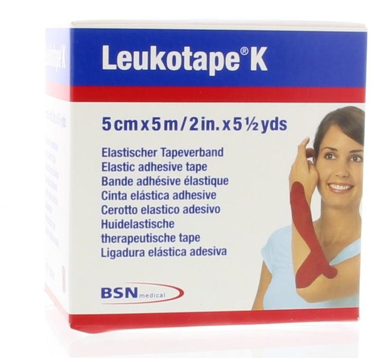Leukotape Leukotape K 5m x 5cm rood (1 st)
