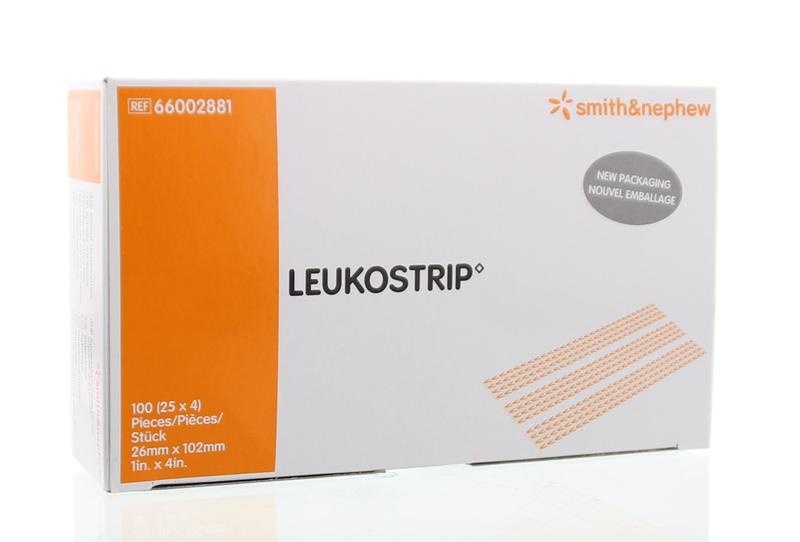 Leukostrip Leukostrip Steriel strip 26 x 102cm (100 st)