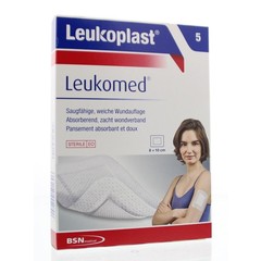 Leukoplast Leukomed 8.0 x10cm steriel (5 st)