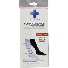 Solvacare Compressiekous zwart XL 29 - 33 cm (1 Paar)