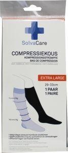 Solvacare Solvacare Compressiekous zwart XL 29 - 33 cm (1 Paar)