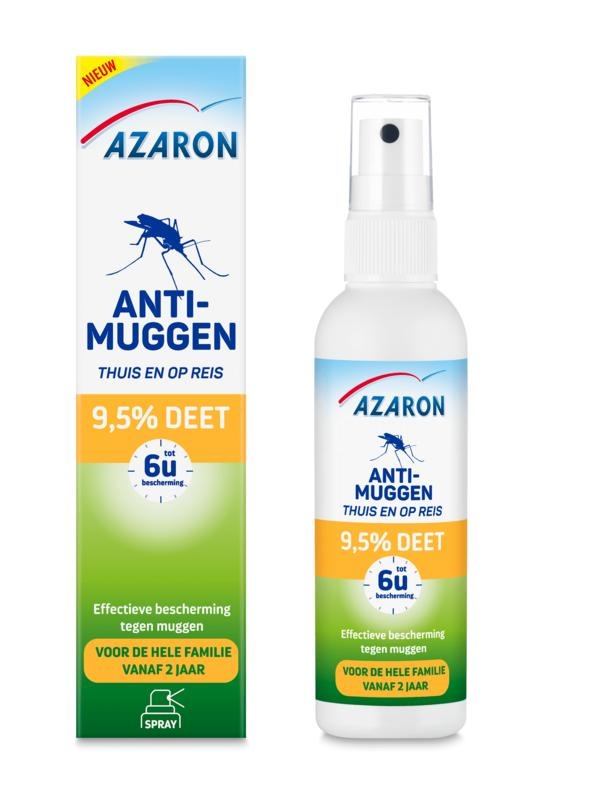 Azaron Azaron Anti muggen 9.5% deet spray (100 ml)