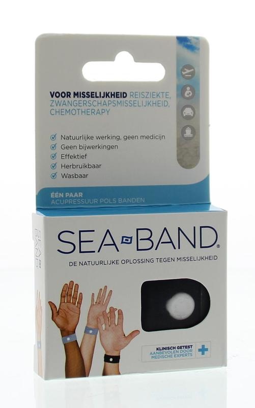 Sea Band Sea Band Polsband voor volwassenen grijs (1 Paar)