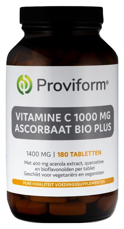 Proviform Proviform Vitamine C1000 ascorbaat bio plus (180 tab)