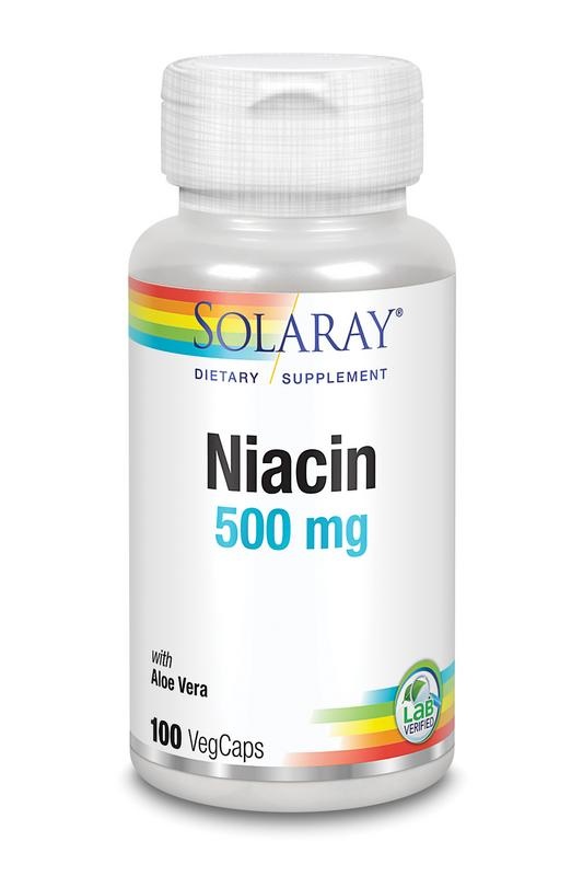 Solaray Vitamine B3 niacine 500 mg (100 vcaps)