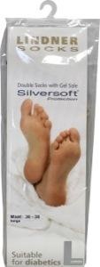 Silversoft Diabetes sok gelprotect beige 36/38 (1 paar)