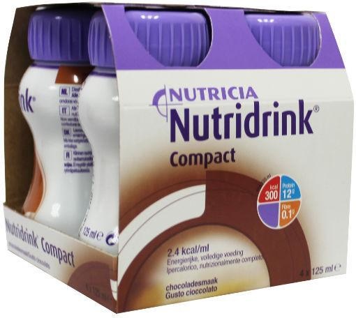 Nutridrink Nutridrink Compact chocolade 125ml (4 st)