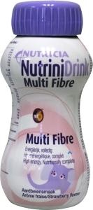 Nutrinidrink Multi fibre aardbei (200 ml)