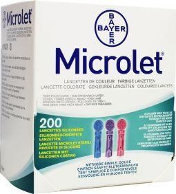 Bayer Bayer Microlet lancet gekleurd P6571 (1 st)