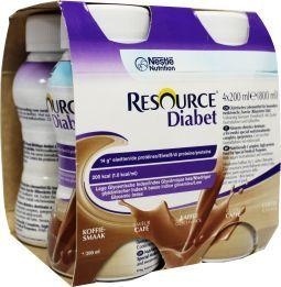 Resource Diabet koffie 200 ml (4 stuks)