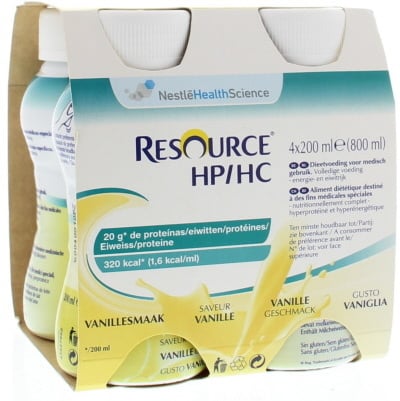 Resource HP/HC vanille 200 ml (4 stuks)