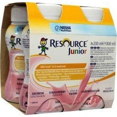 Resource Junior aardbei 200ml (4 st)