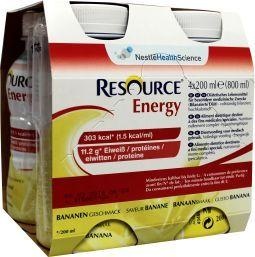 Resource Energy banaan 200 ml (4 stuks)