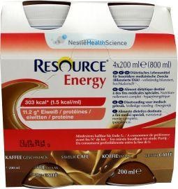 Resource Energy koffie 200 ml (4 stuks)
