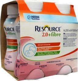 Resource Resource 2-0 Fibre aardbei 200 gr (4 st)