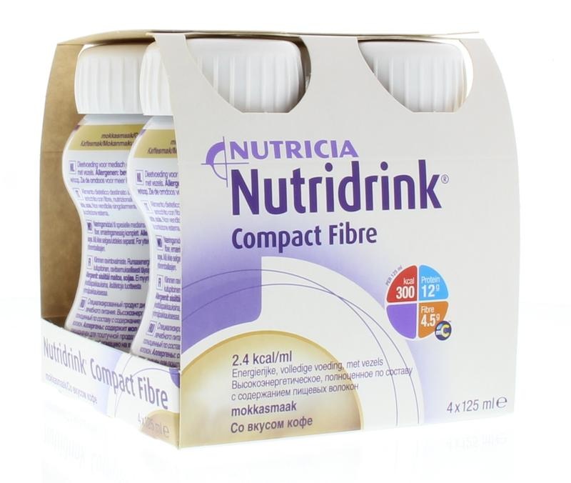 Nutridrink Nutridrink Compact fibre mokka 125ml (4 st)