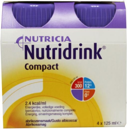 Nutridrink Nutridrink Compact abrikoos 125ml (4 st)