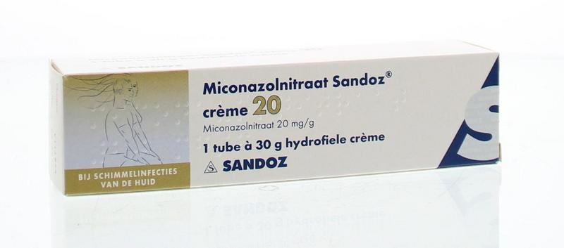 Sandoz Sandoz Miconazolnitraat creme (30 gr)