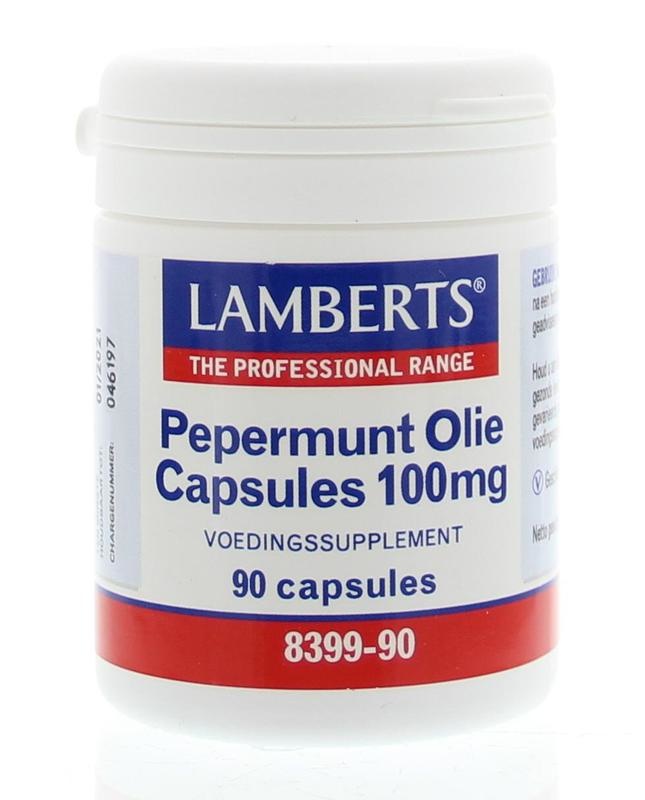 Lamberts Lamberts Pepermuntolie 100mg (90 caps)