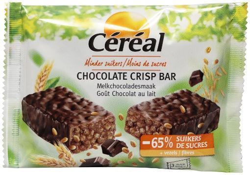 Cereal Chocolate crisp bar 3 x 35 gram (1 stuks)