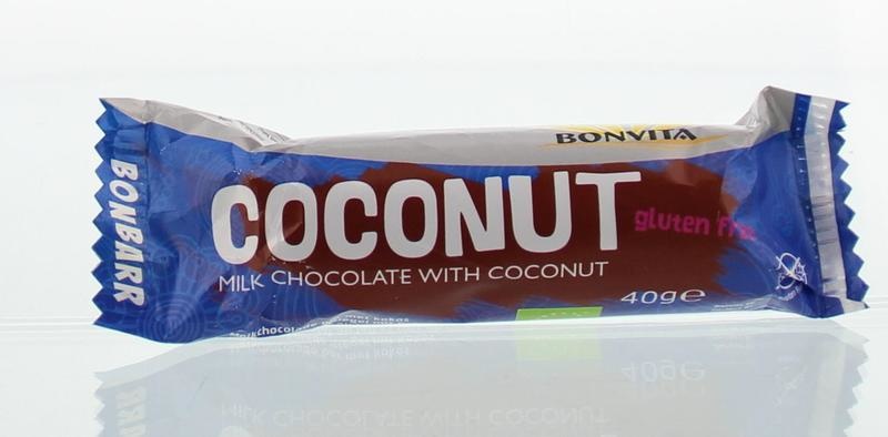 Bonvita Bonvita Bonbarr choco cocosbar melk bio (40 gr)