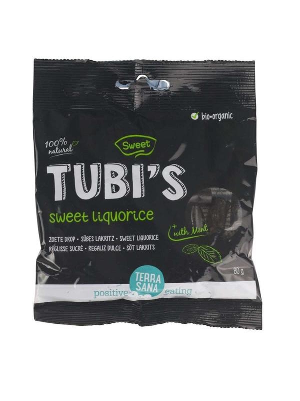Terrasana Terrasana Tubi's Mint zoete drop eko bio (80 gr)