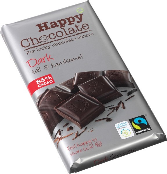 Happy Happy Chocolate dark 85% bio (180 gr)