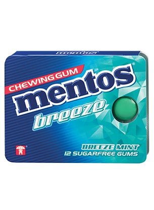 Mentos Mentos Gum breeze mint (12 st)